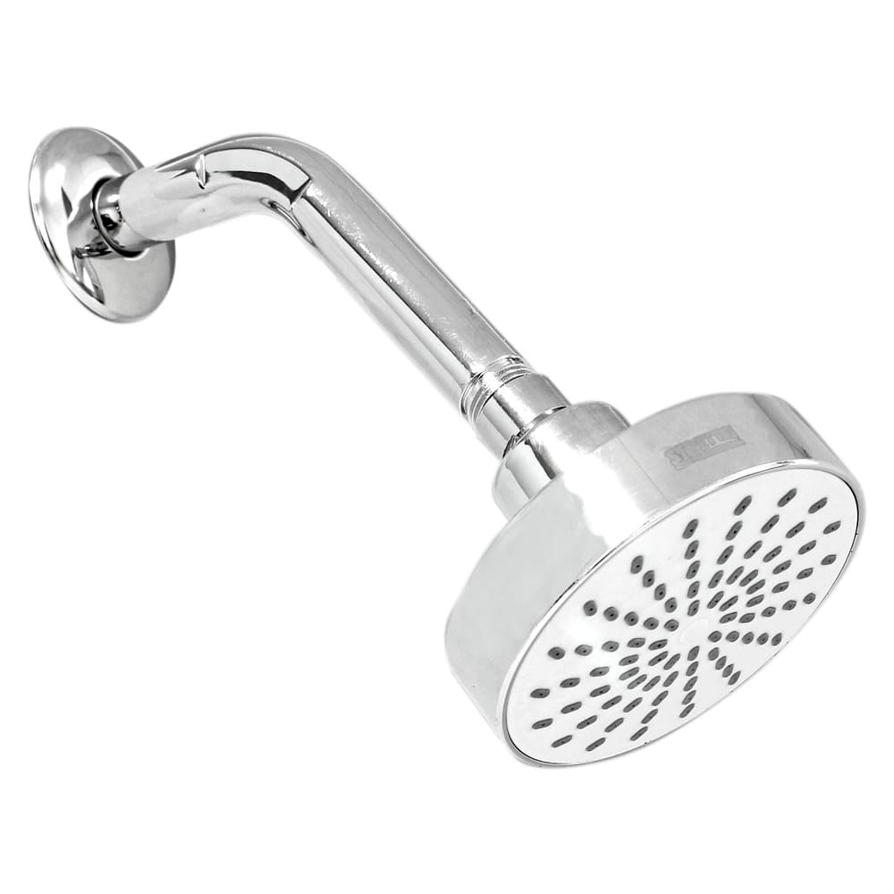 Regadera redonda Duero 4" Cromo con brazo 15 cm