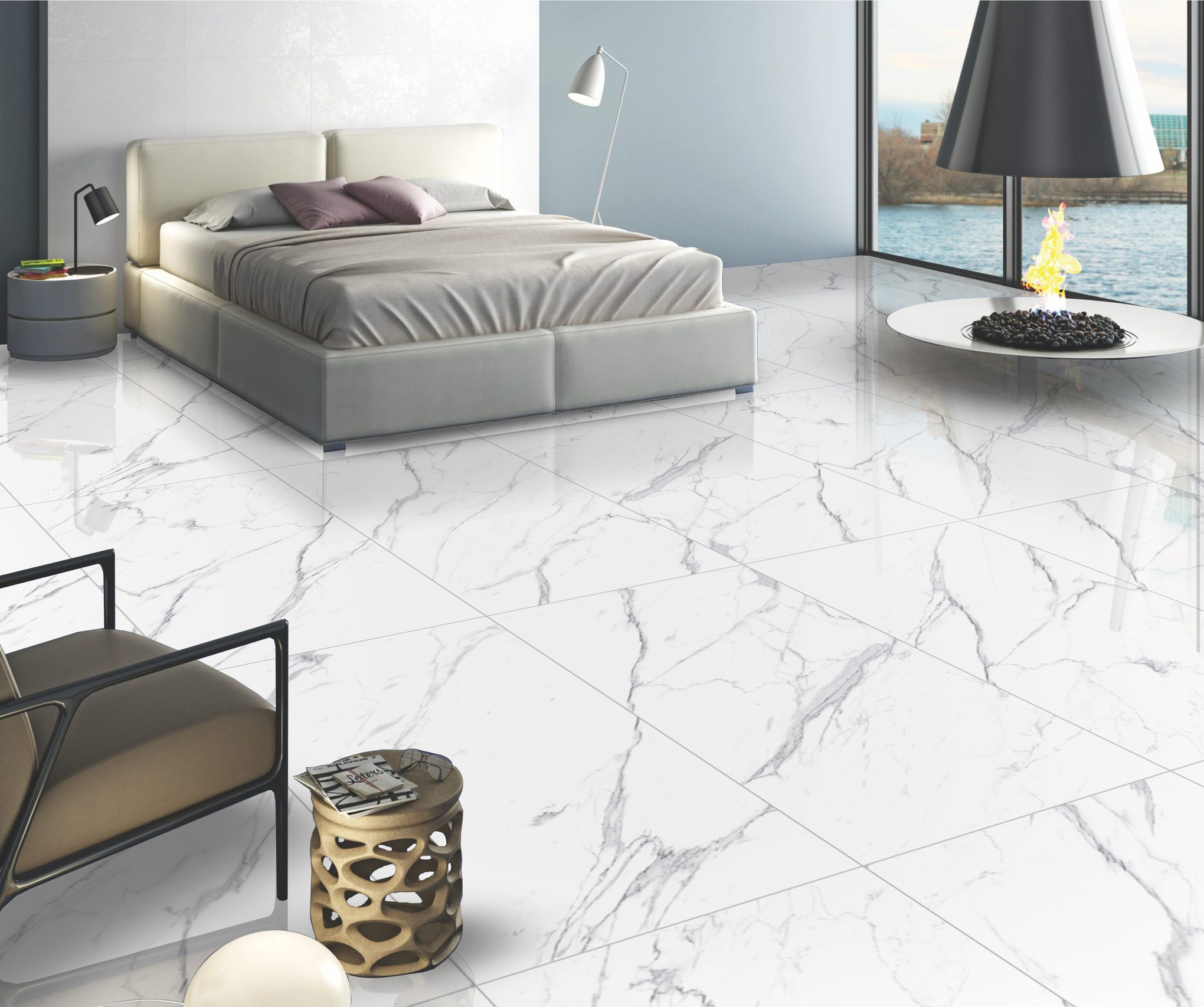 PORCELANATO PISO - PARED CARRARA 60X120