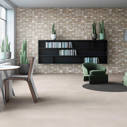PORCELAIN FLOOR - WALL MUNARI BRANCO AC 60X120
