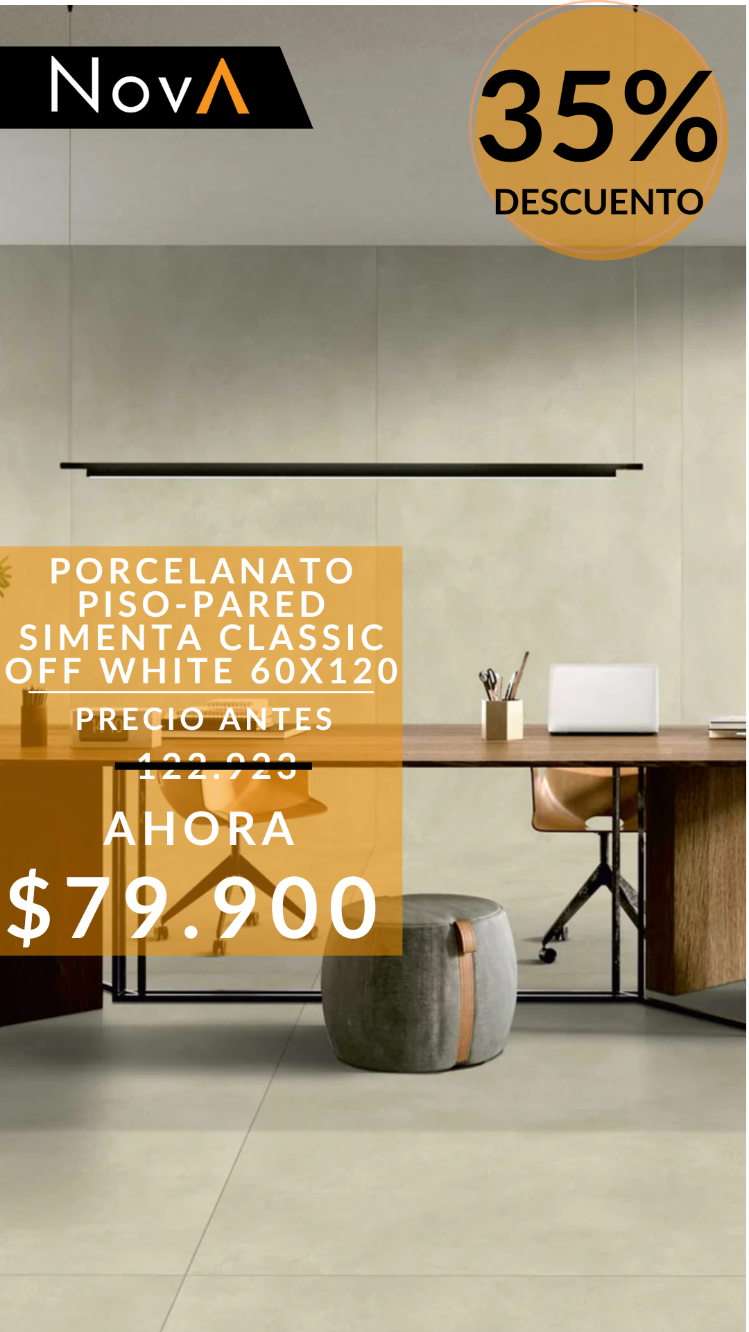 Porcelanato Simenta Classic Off White
