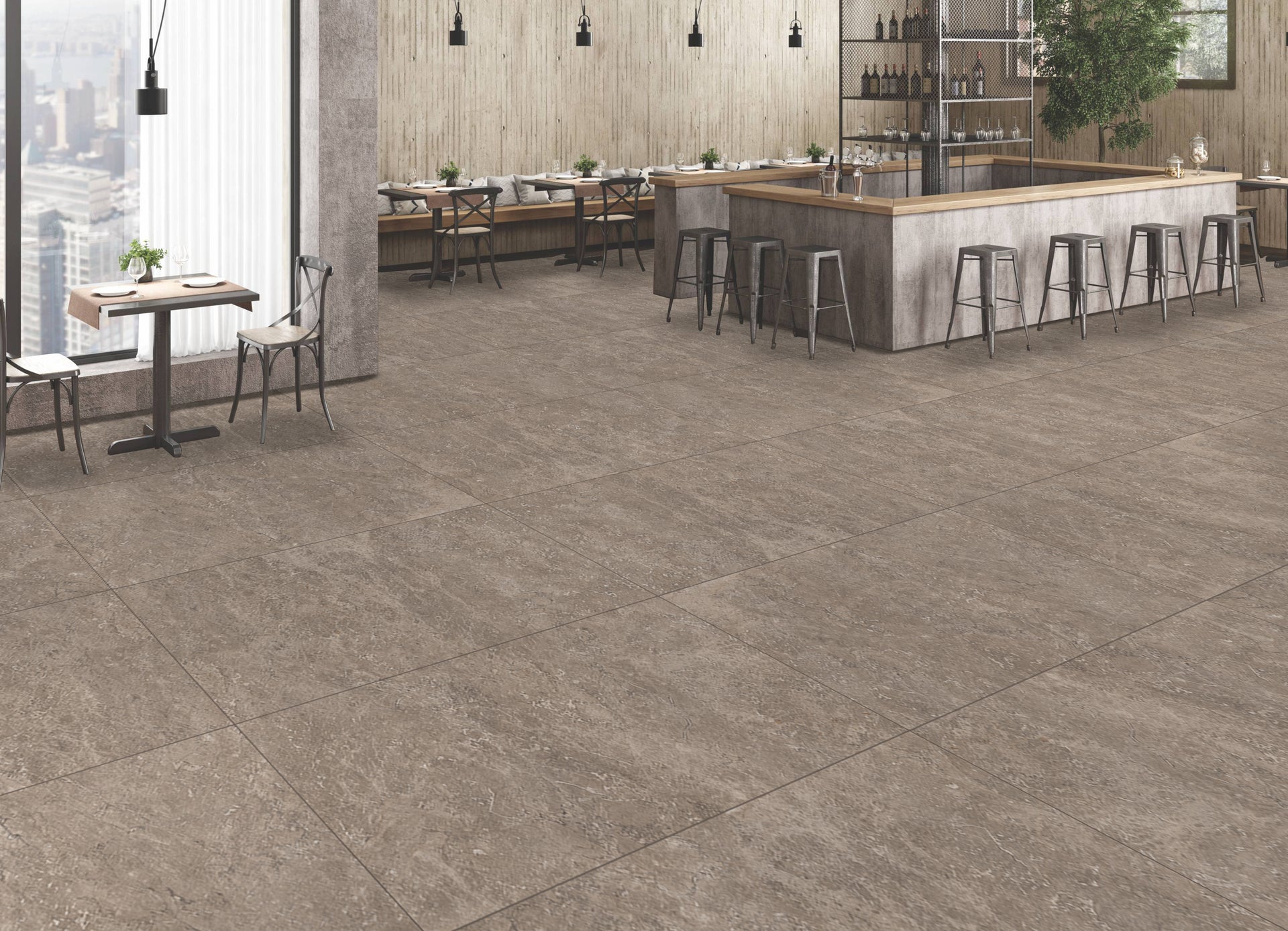 PORCELANATO PISO - PARED VITA GREY 60X120