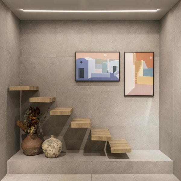 Porcelanato Piso - Pared Caliza Cinza Ext 90X90
