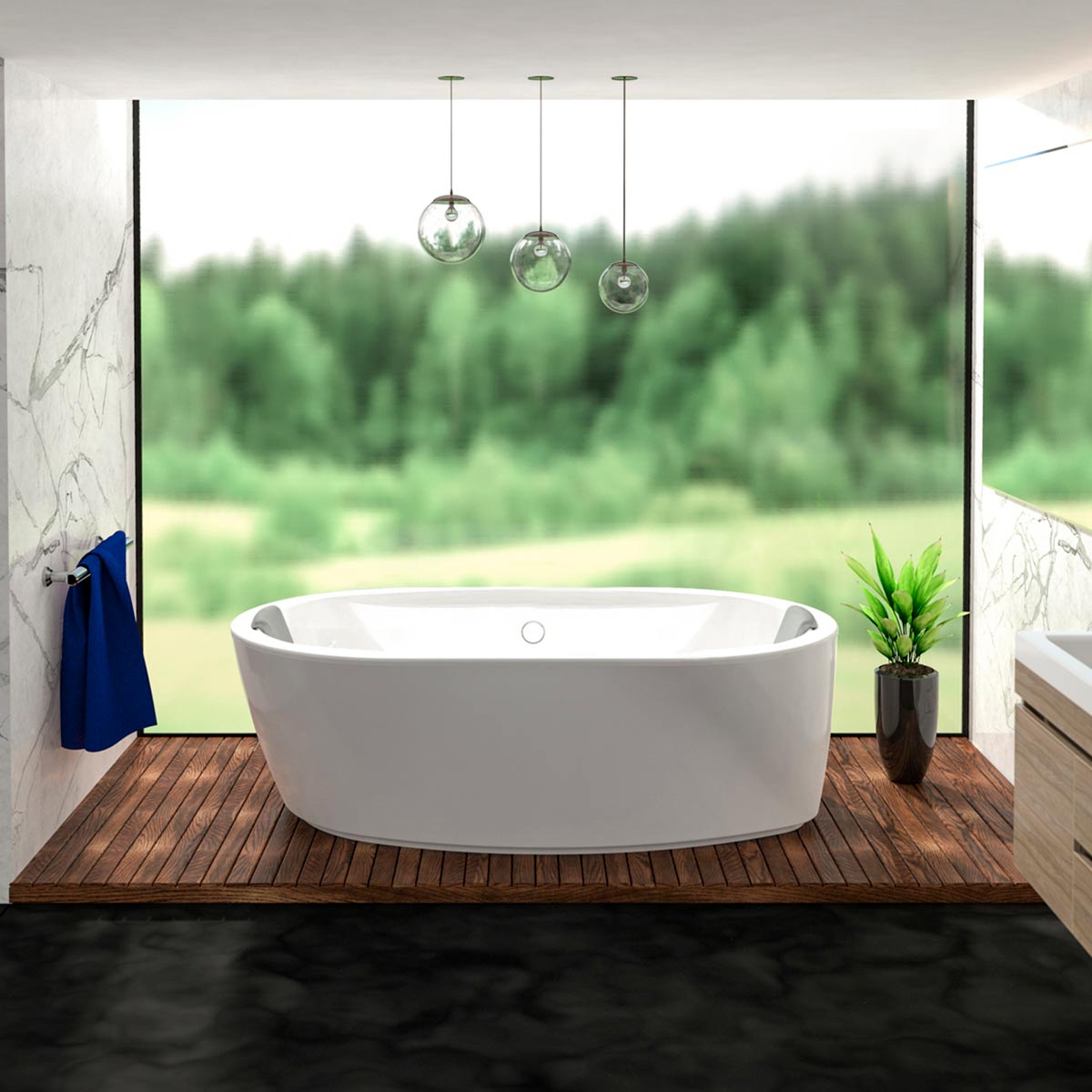 Danish Island Tub 189x113cm
