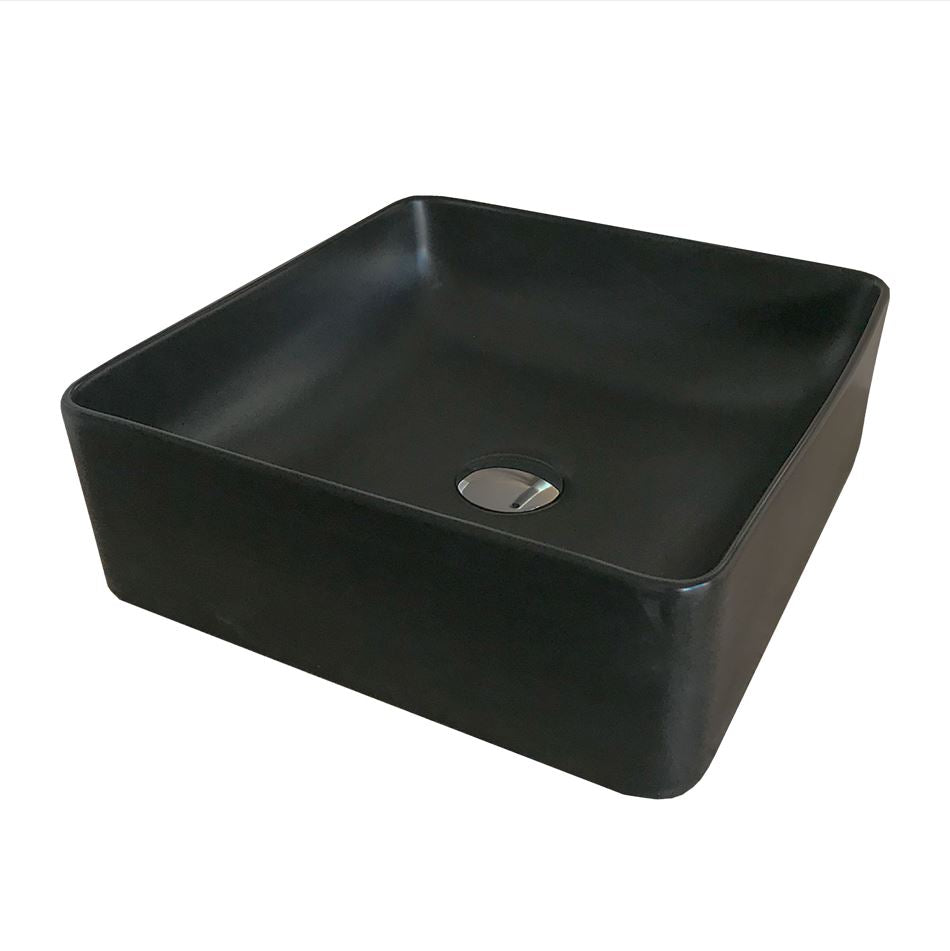Lavamanos en ceramica Bari Negro Mate